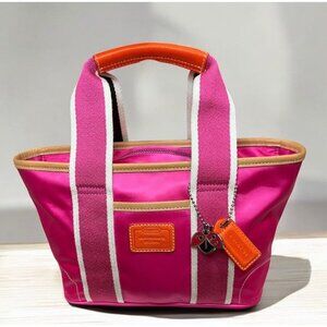 Vintage Coach Hampton Y2K Handbag Pink Tote Bag Purse